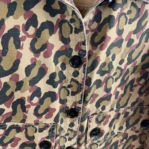 NWOT Veronica Beard Mercer Leopard Print Jacket Military Inspire Designer Medium - Picture 6 of 16